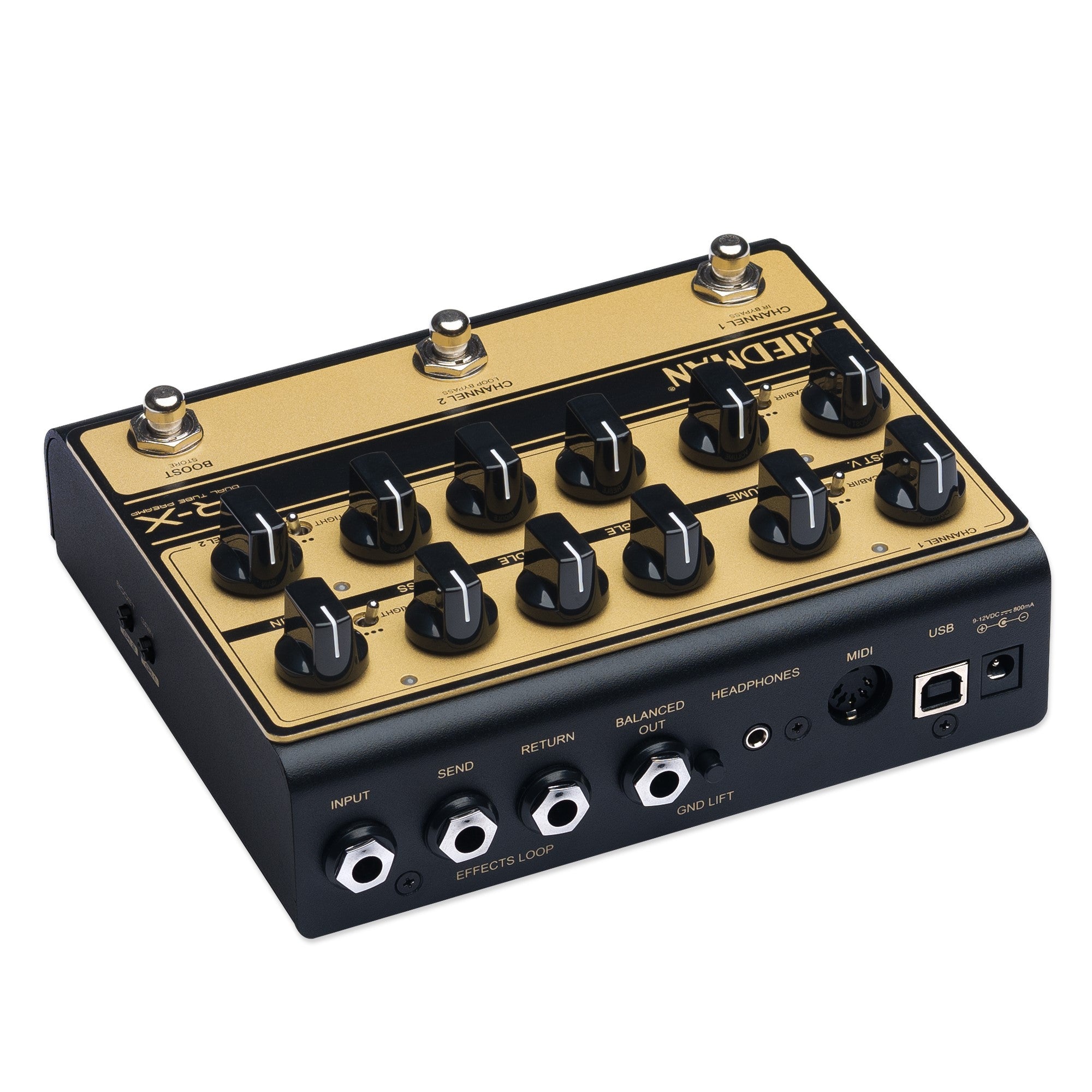 Friedman IR-X tube preamp pedal rear panel inputs and outputs