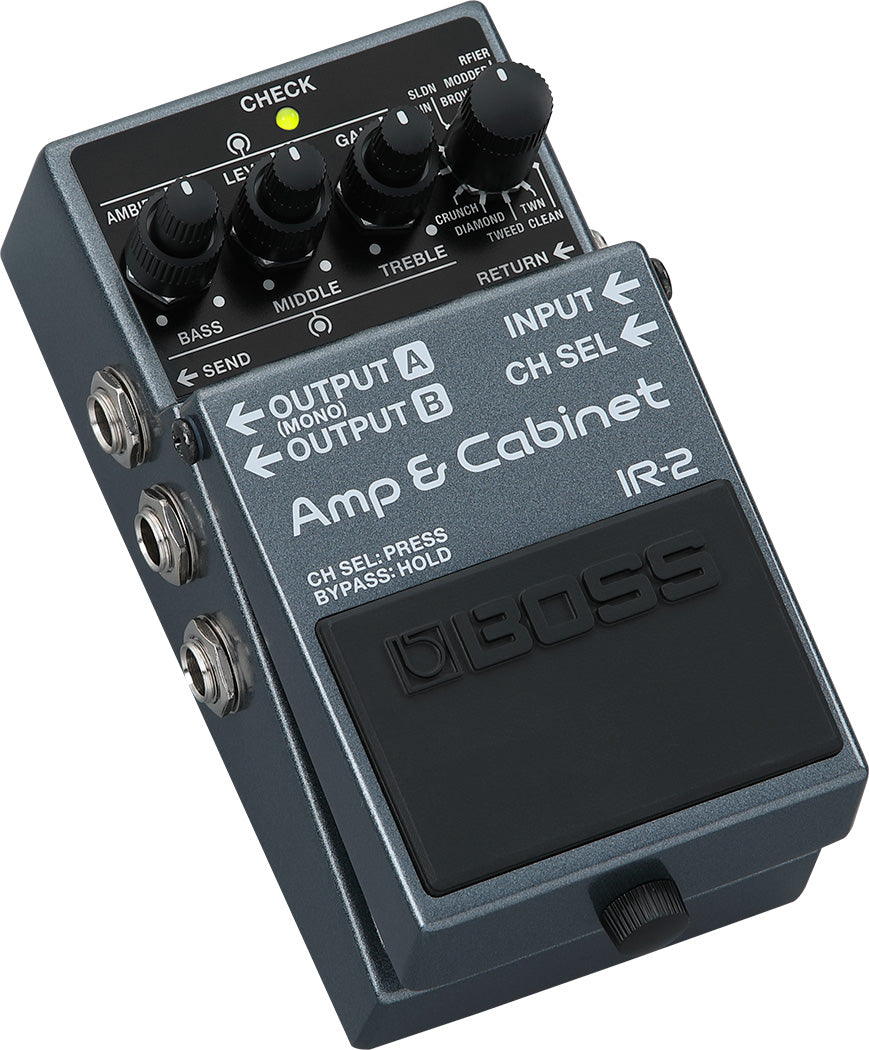 Boss IR-2 Amp & Cabinet pedal — rear connections