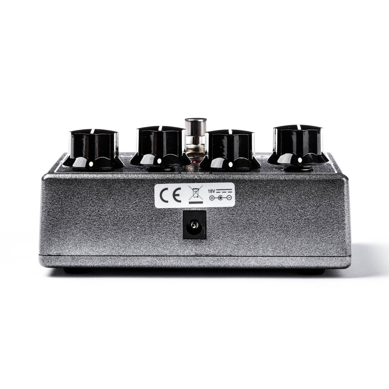 MXR M117R Flanger pedal — side input and output jacks