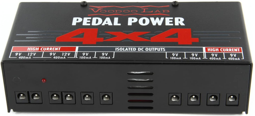Voodoo Lab Pedal Power 4x4 supply — angled view