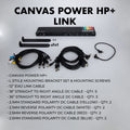 Walrus Audio Canvas Power HP+ LINK power supply — black unit with included DC cables and brackets