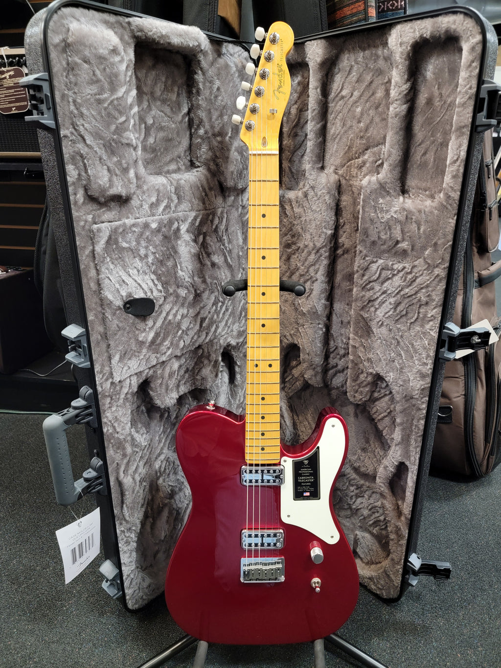 Fender 75th Anniversary American Professional Classic Cabronita Telecaster Candy Apple Red, Case, Free Shipping!
