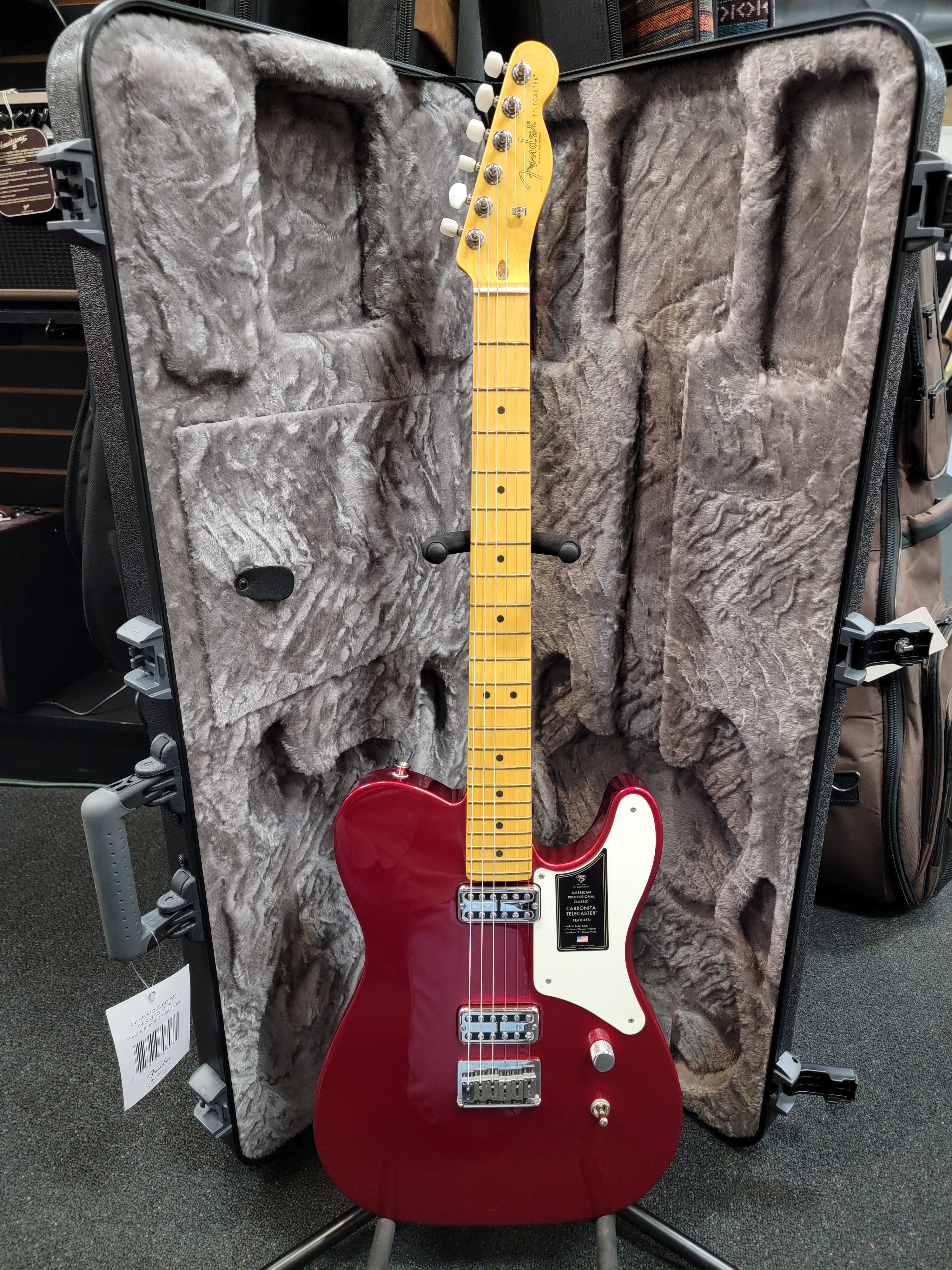 Fender 75th Anniversary American Professional Classic Cabronita Telecaster Candy Apple Red, Case, Free Shipping!