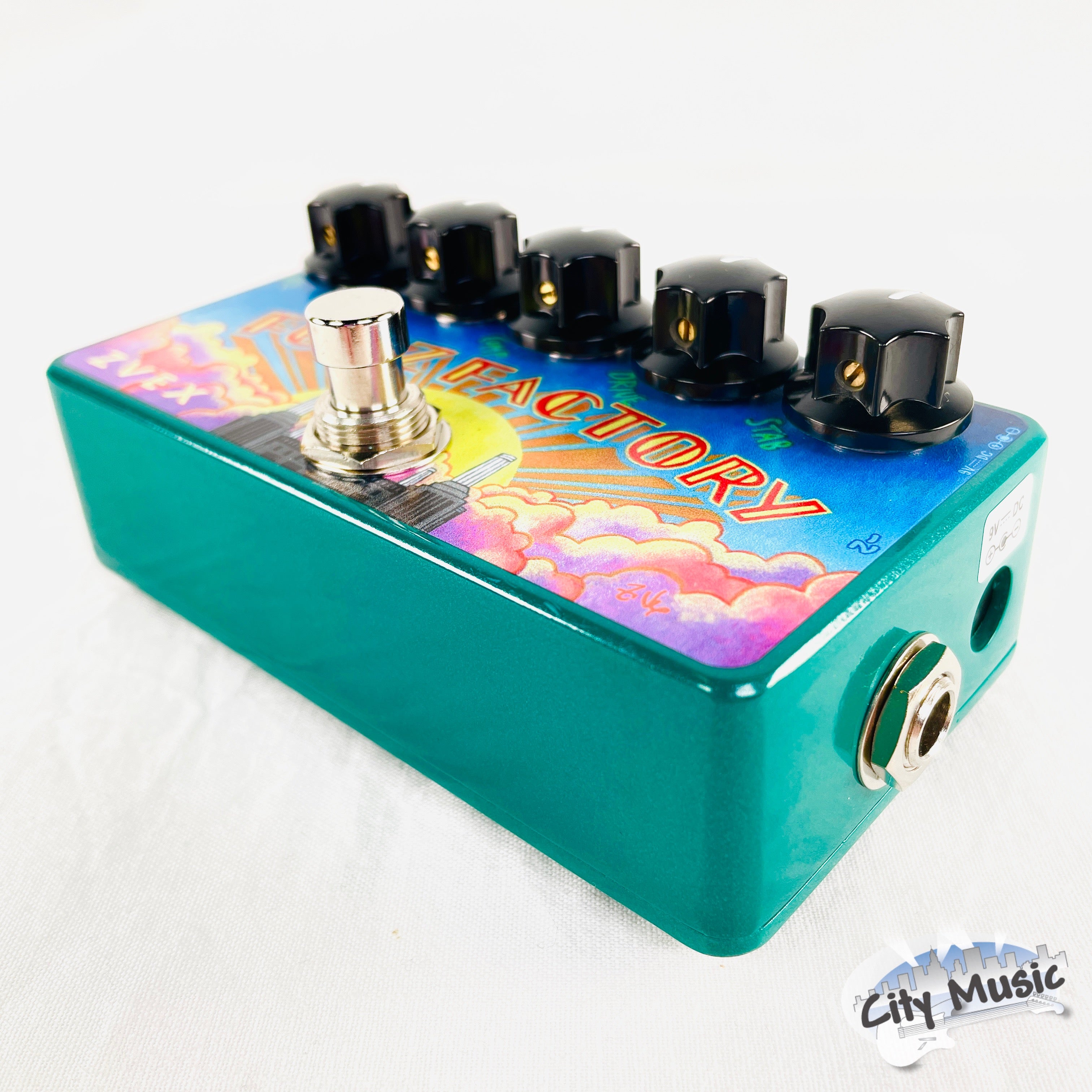 Used ZVEX Vexter Fuzz Factory Guitar Pedal — bottom view
