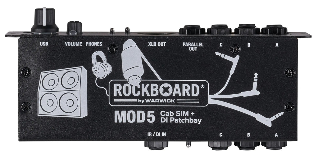 New RockBoard MOD 5 Cab SIM & DI Patchbay for Pedal Boards