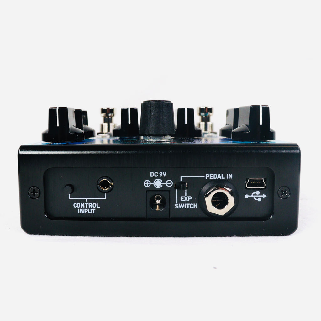 Source Audio Encounter delay reverb pedal — underside view