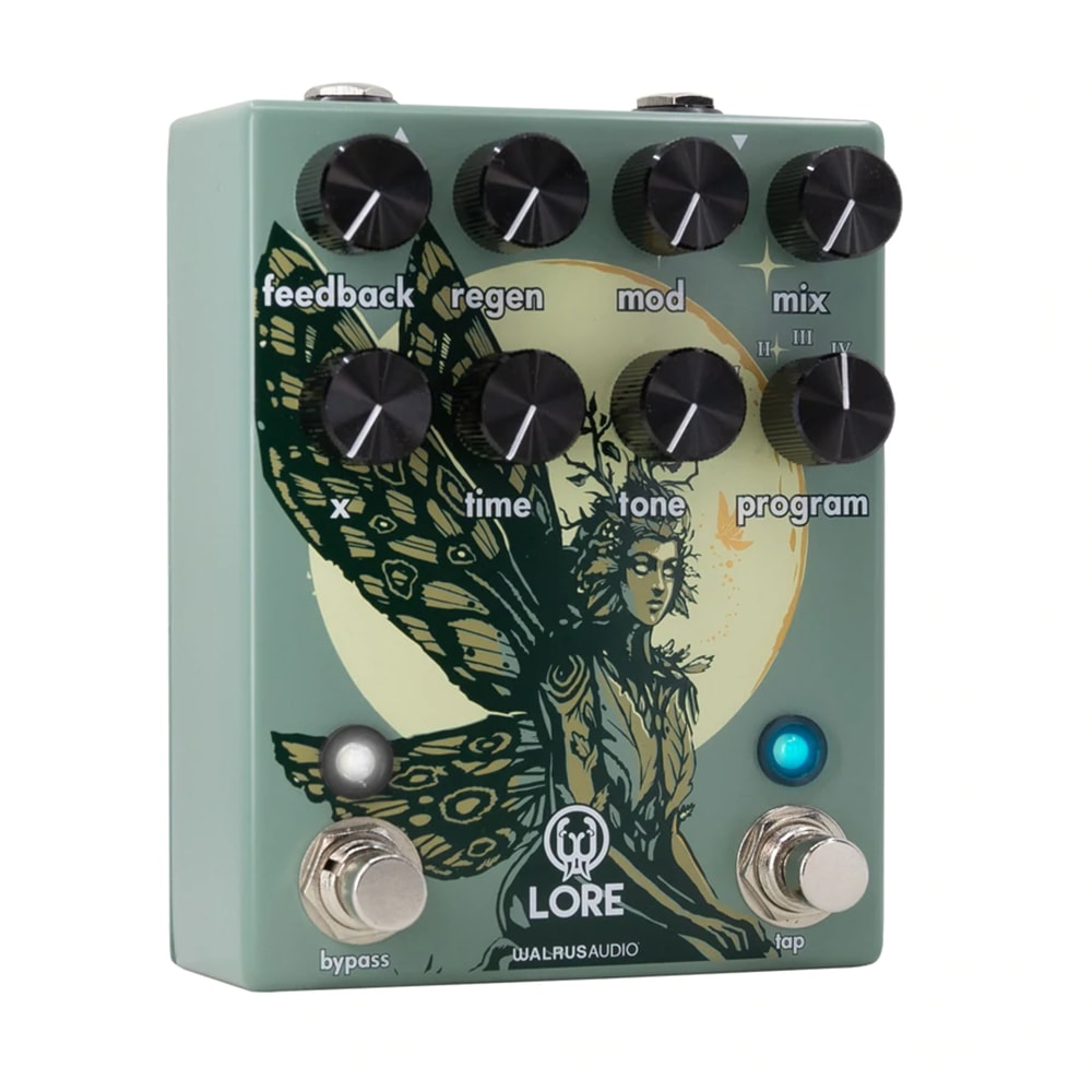 Walrus Audio Lore pedal side view showing input/output jacks