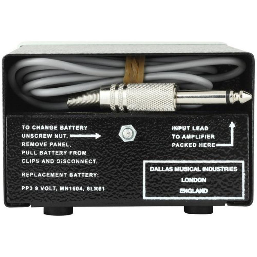 British Pedal Company Rangemaster Varitone treble booster — angled view