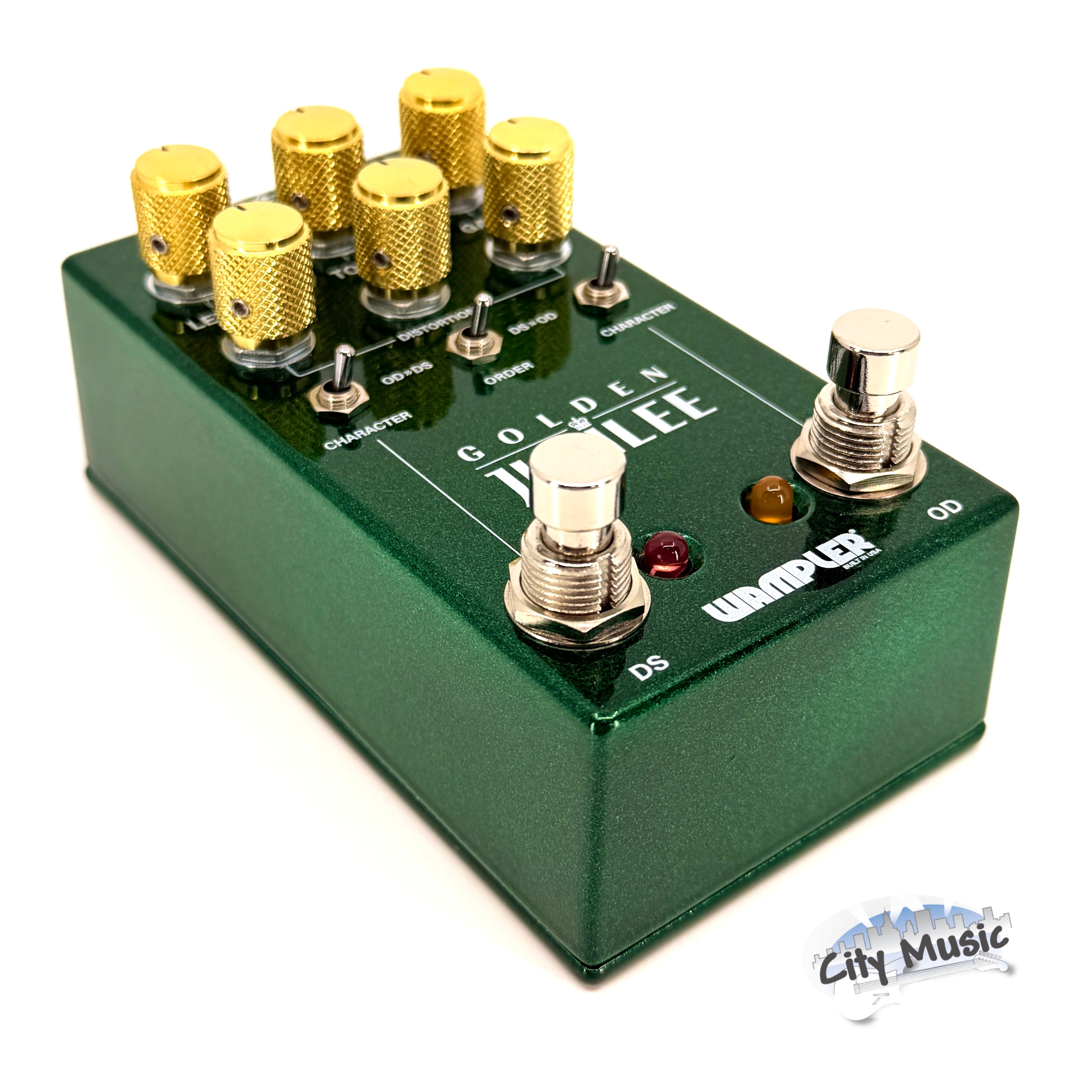 Used Wampler Golden Jubilee Overdrive & Distortion Guitar Effects Pedal ♫