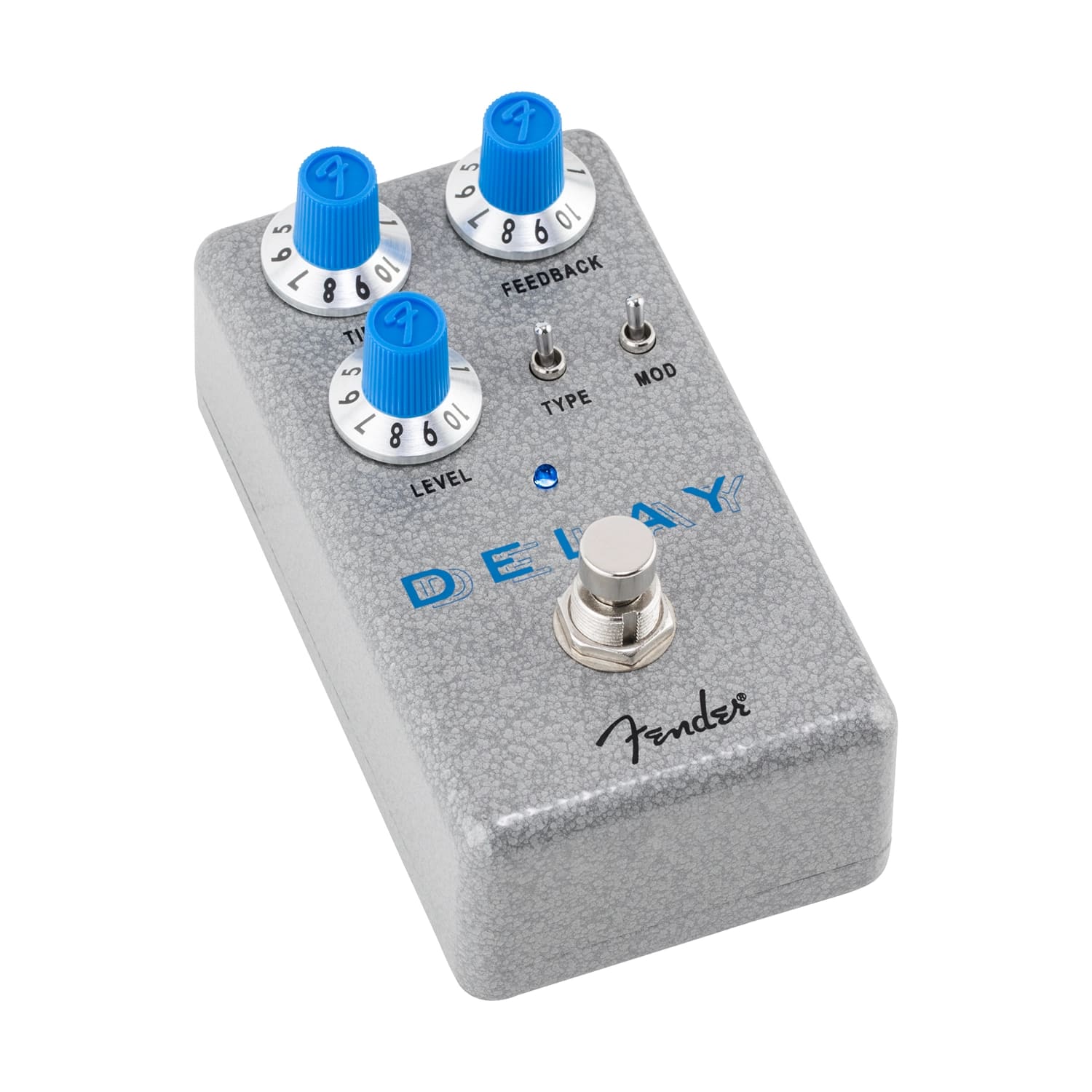 Fender Hammertone Delay pedal — rear and detail view