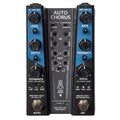 Gamechanger Audio AUTO Chorus pedal — black with blue panels, top view