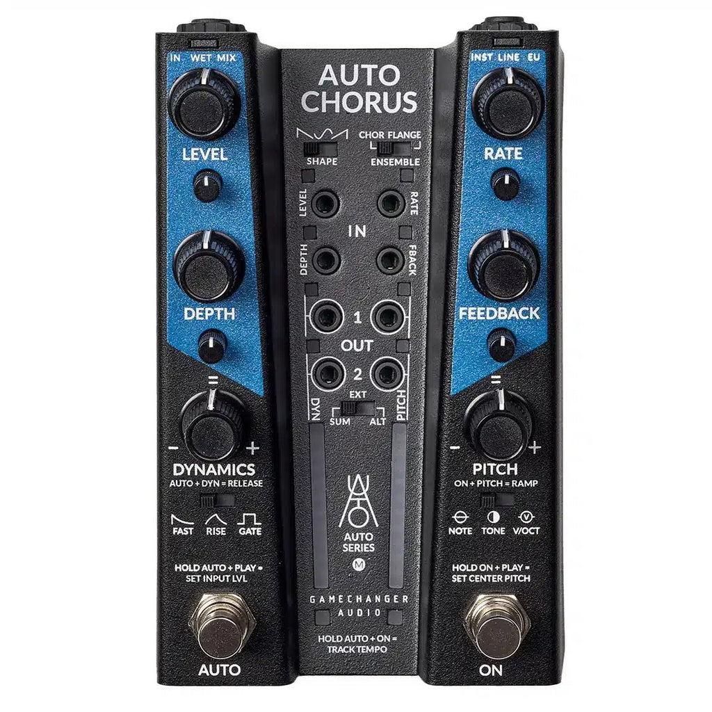 Gamechanger Audio AUTO Chorus pedal — level, depth and rate controls