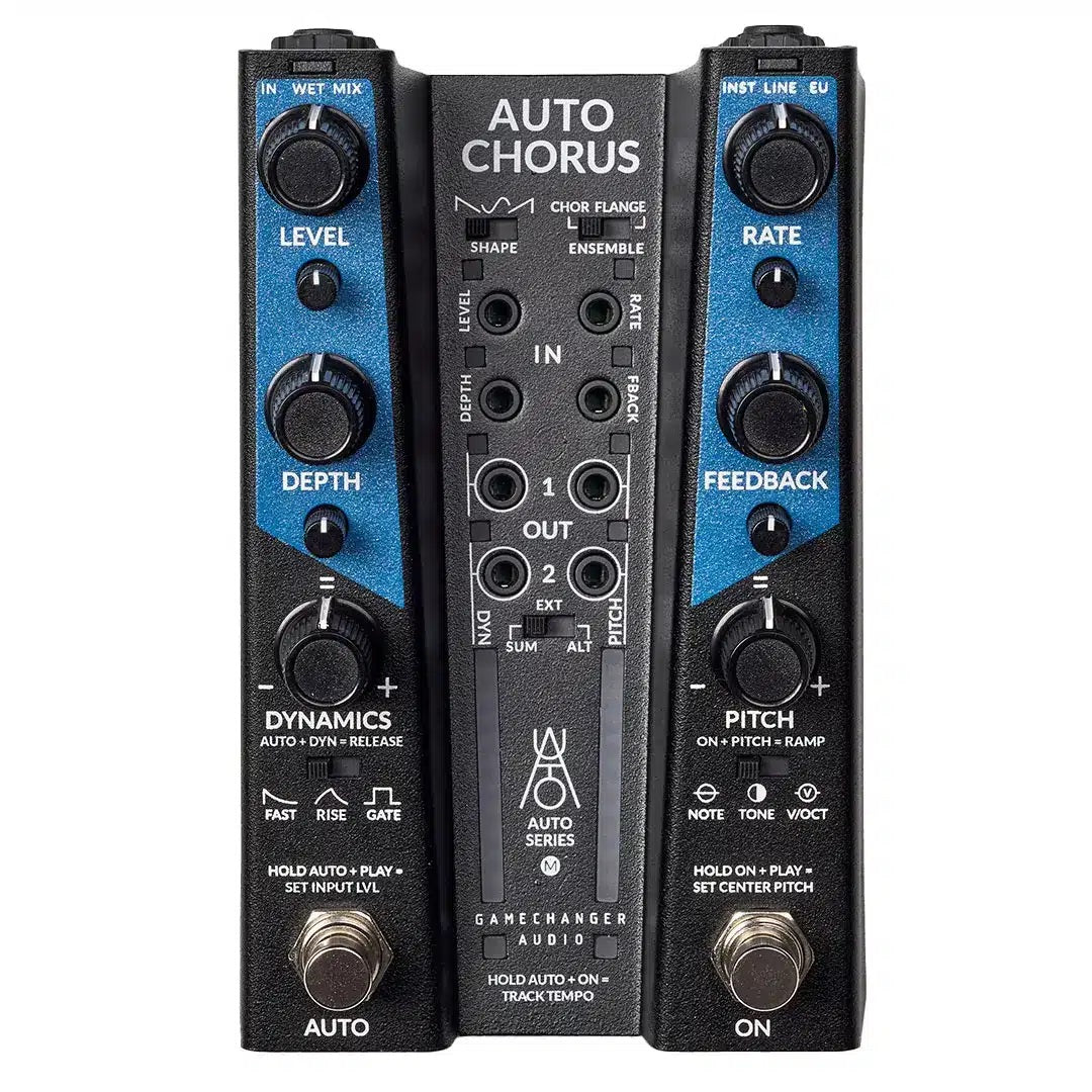 Gamechanger Audio AUTO Chorus pedal — level, depth and rate controls