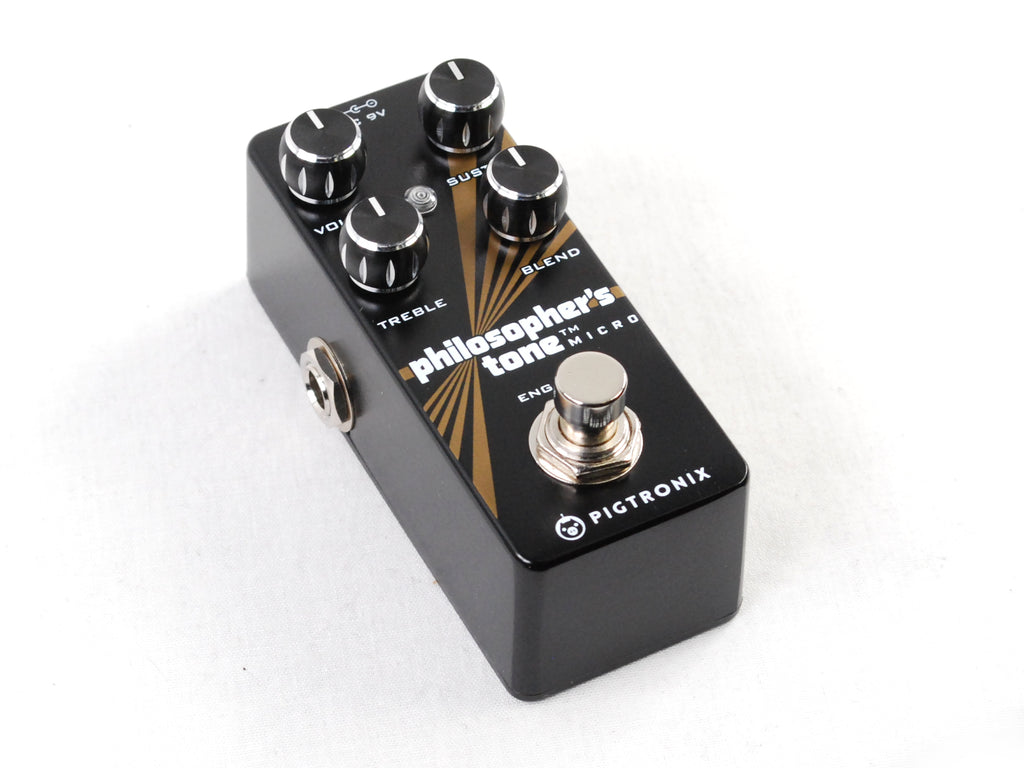 Pigtronix Philosopher's Tone Micro compressor — Engage footswitch detail