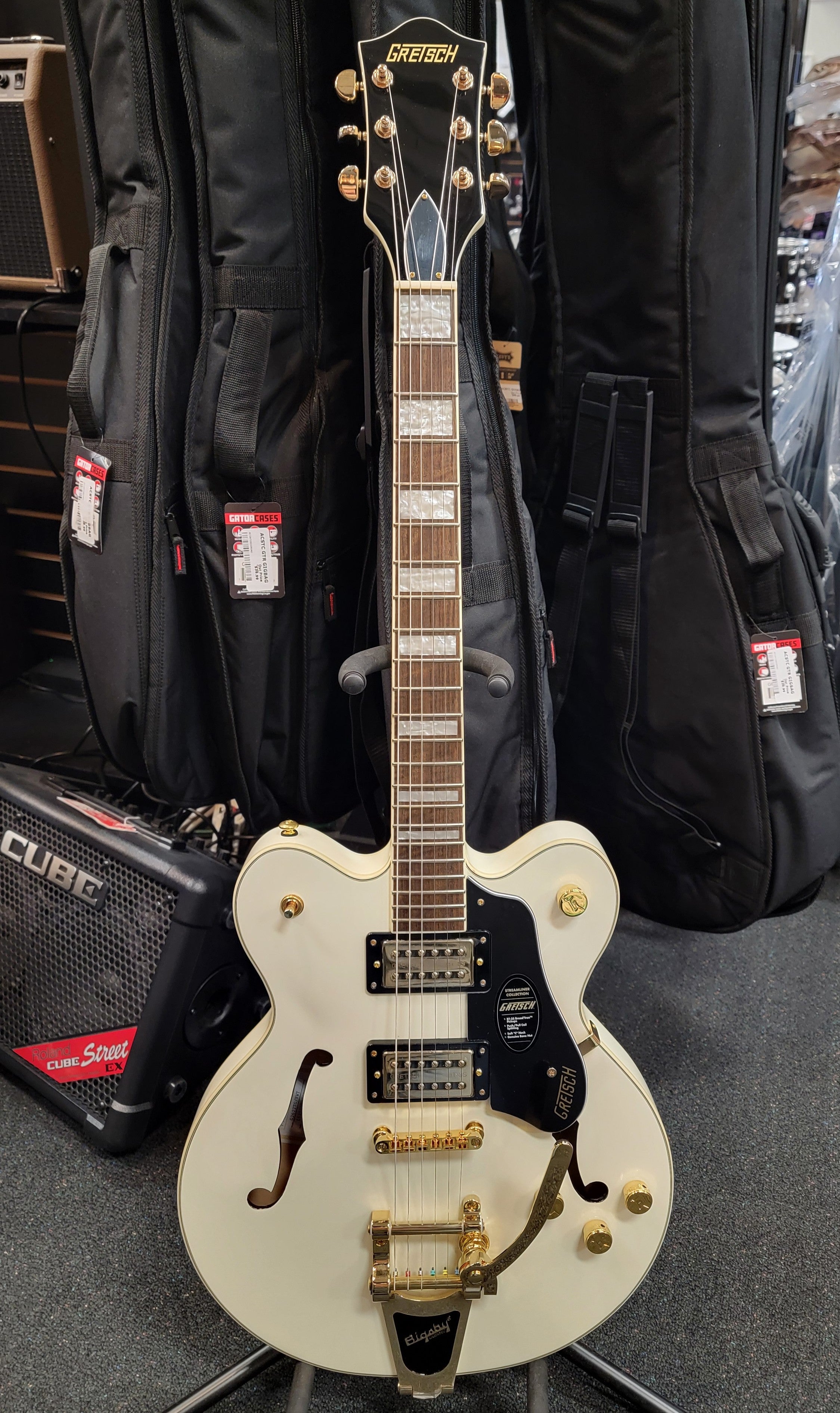 Gretsch G2622TG Streamliner Center Block Double-Cut with Bigsby LTD Vintage White, Free Shipping!