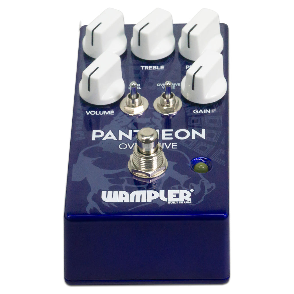 Wampler Pantheon overdrive pedal bottom with specifications label