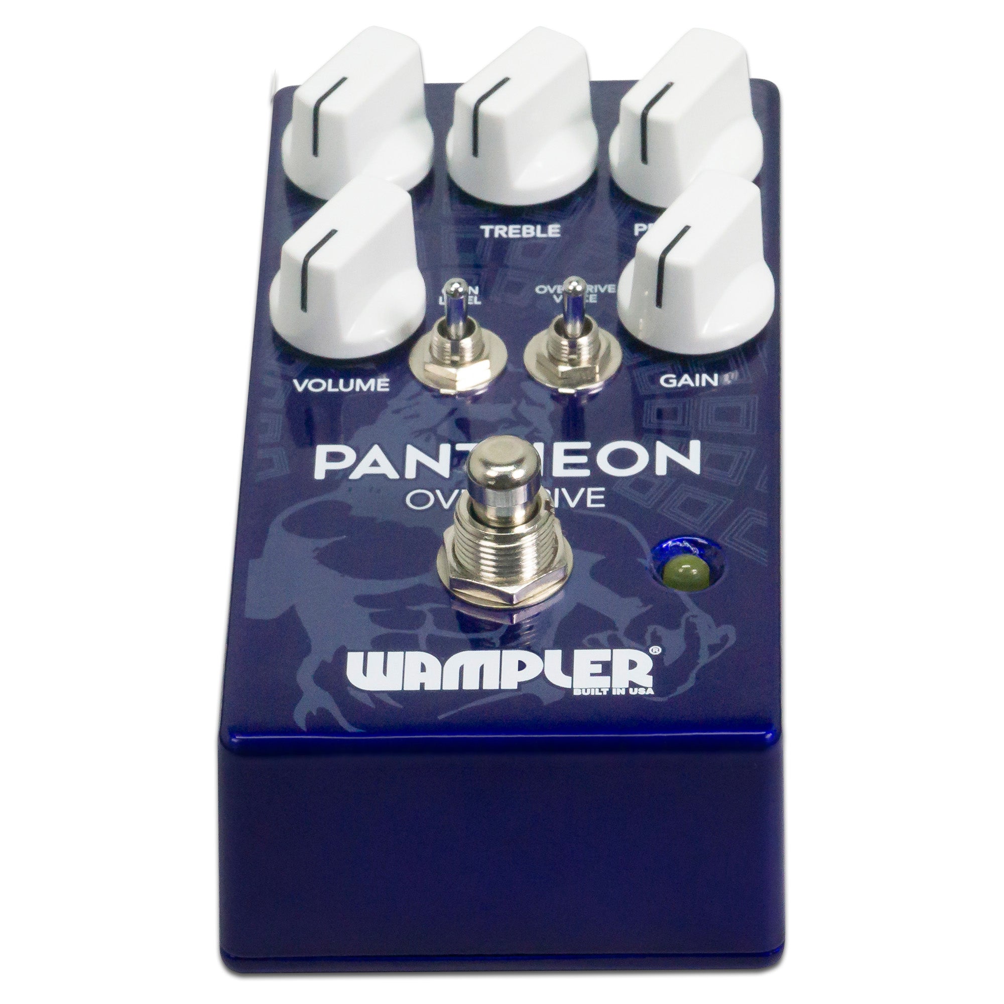 Wampler Pantheon overdrive pedal bottom with specifications label