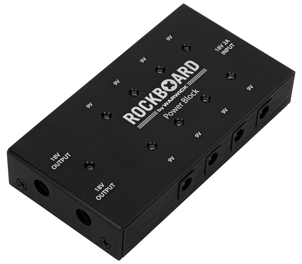 RockBoard Power Block pedal power supply - output jacks view