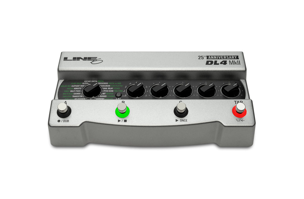 Line 6 DL4 MkII 25th Anniversary delay pedal — side view