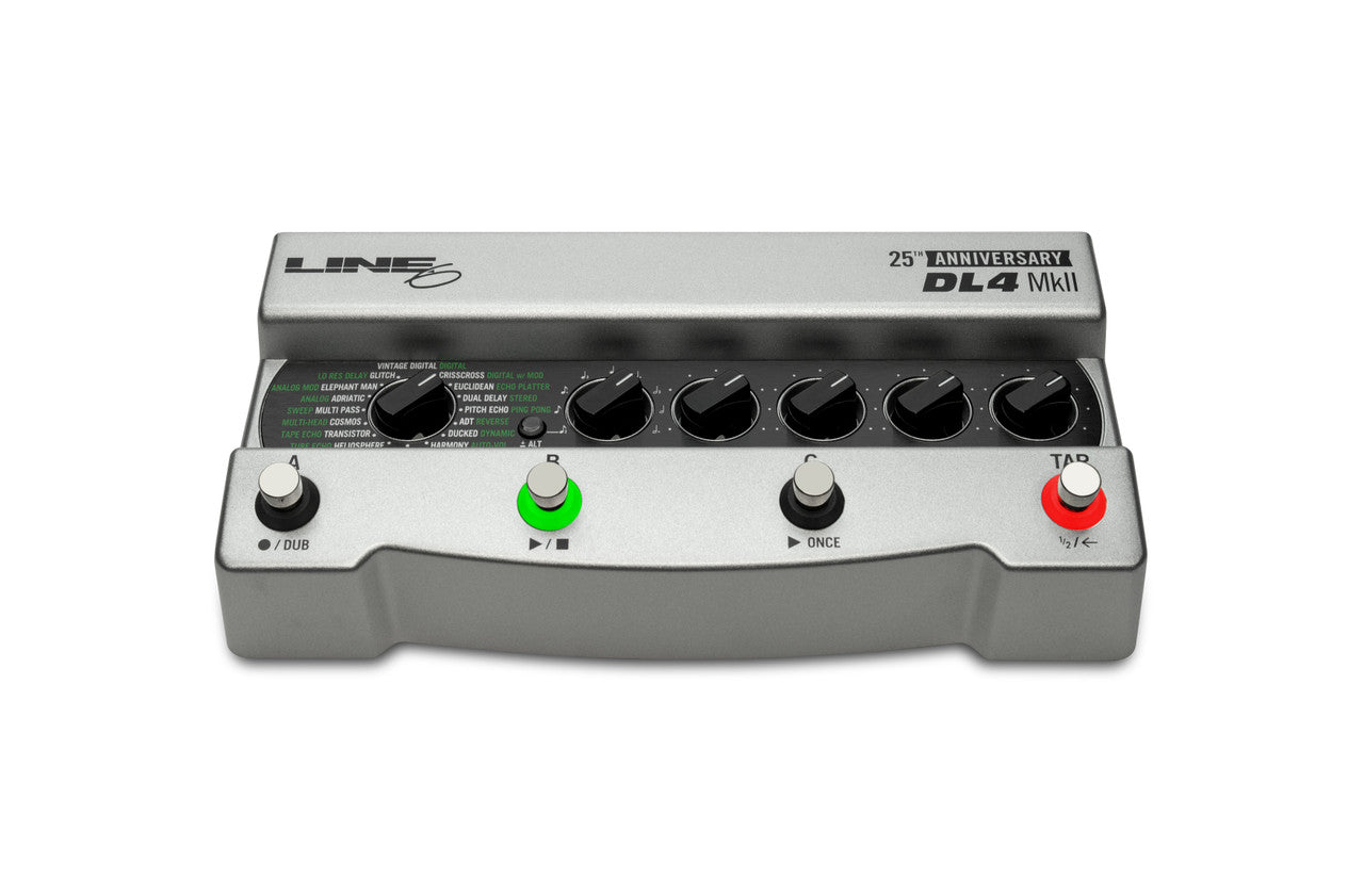 Line 6 DL4 MkII 25th Anniversary delay pedal — side view