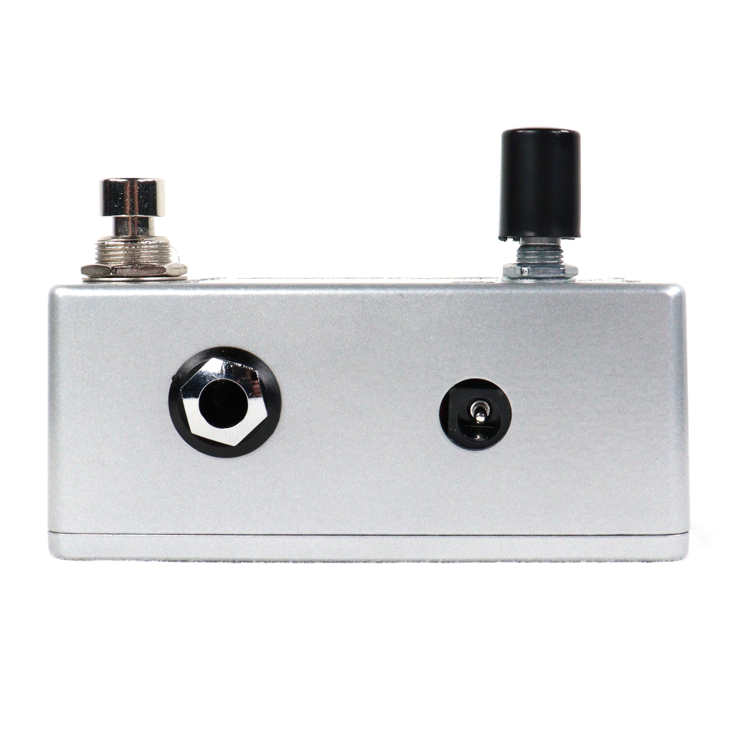 Used Catalinbread Fuzzrite Mini fuzz pedal — rear power input view