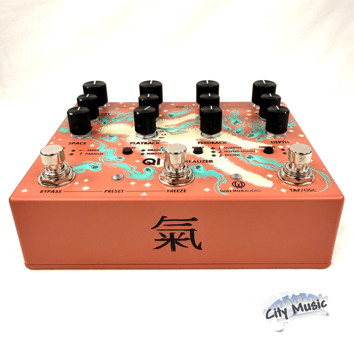 Used Walrus Audio Qi Etherealizer Multi Effects Guitar Pedal Terracotta ♫