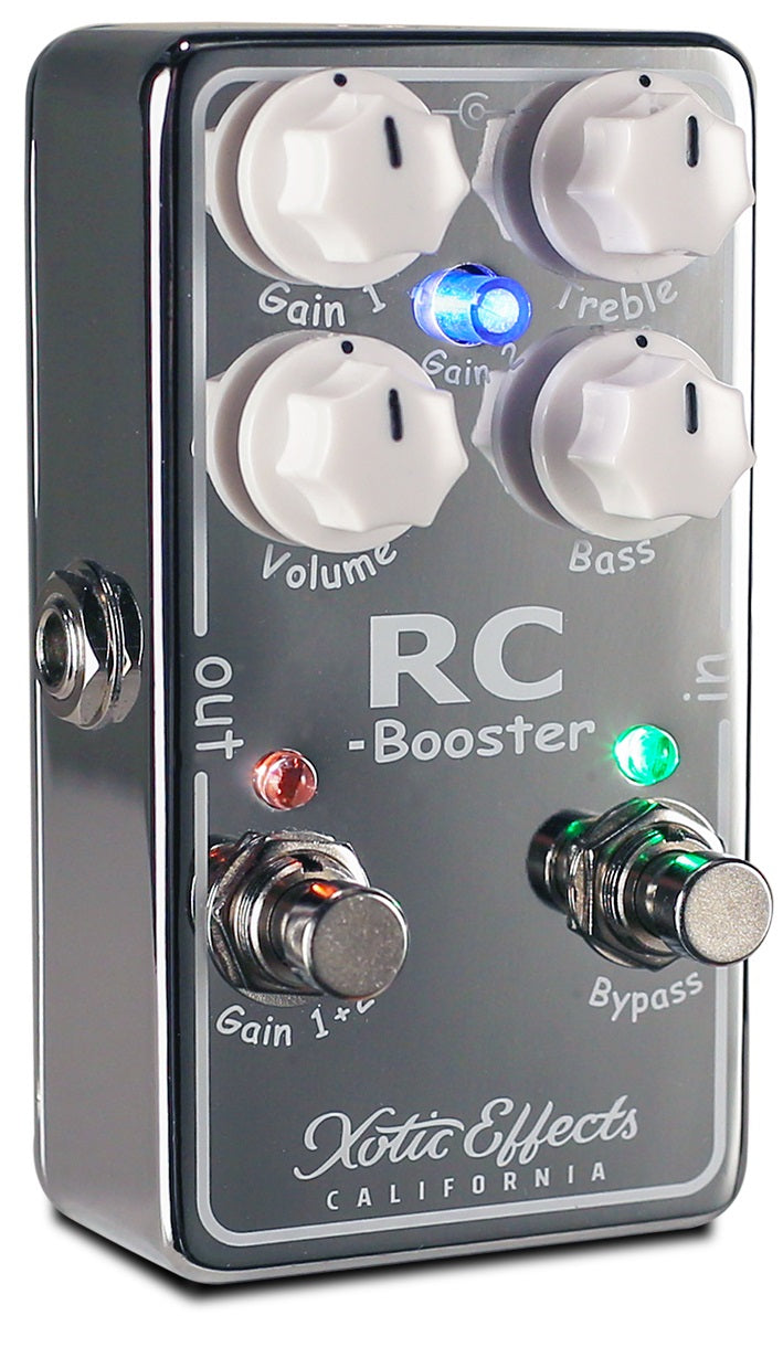 Xotic RC Booster V2 - rear panel and connections