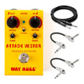 Way Huge WM92 Attack Vector Phaser & Envelope Smalls pedal — yellow enclosure with included cables