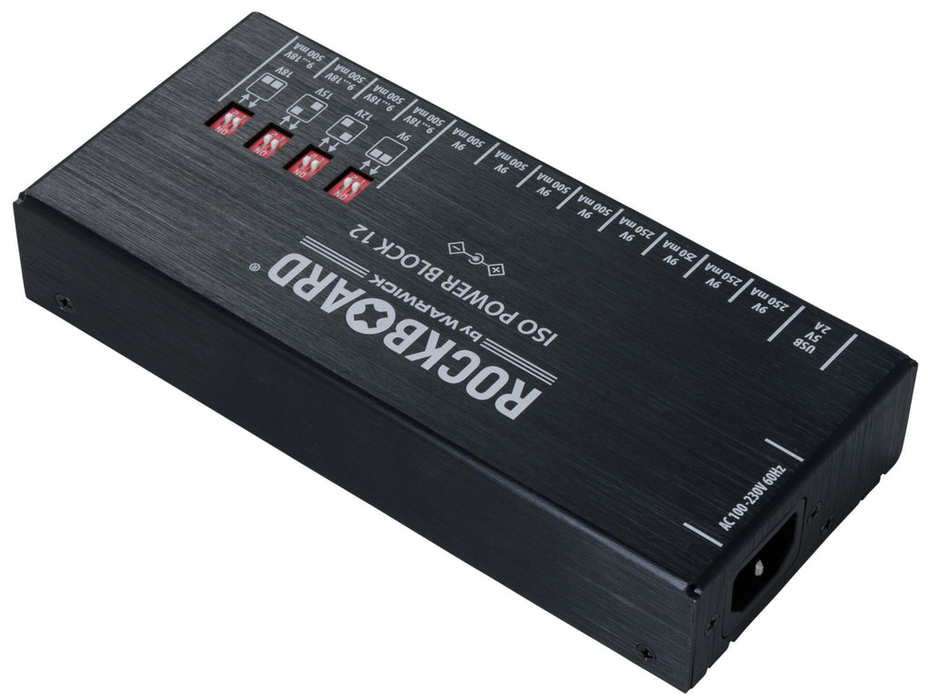 New RockBoard ISO Power Block V12 IEC Isolated Guitar Effects Pedal Power Supply