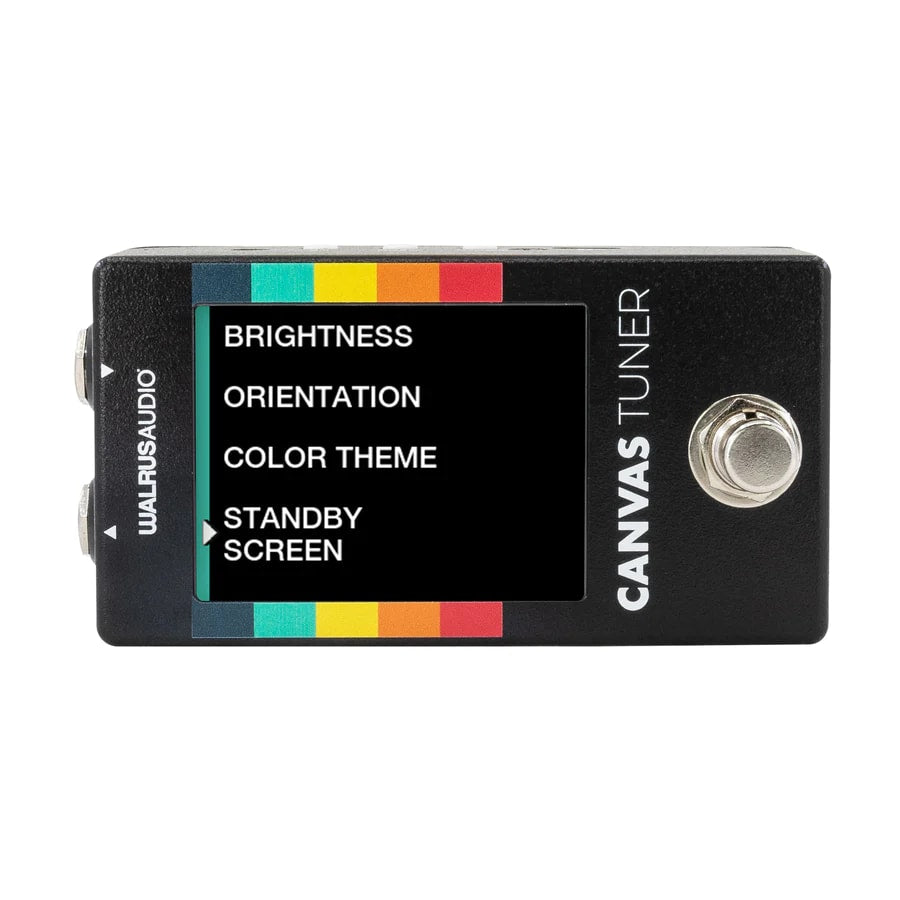 Walrus Audio Canvas Tuner — top view showing jacks