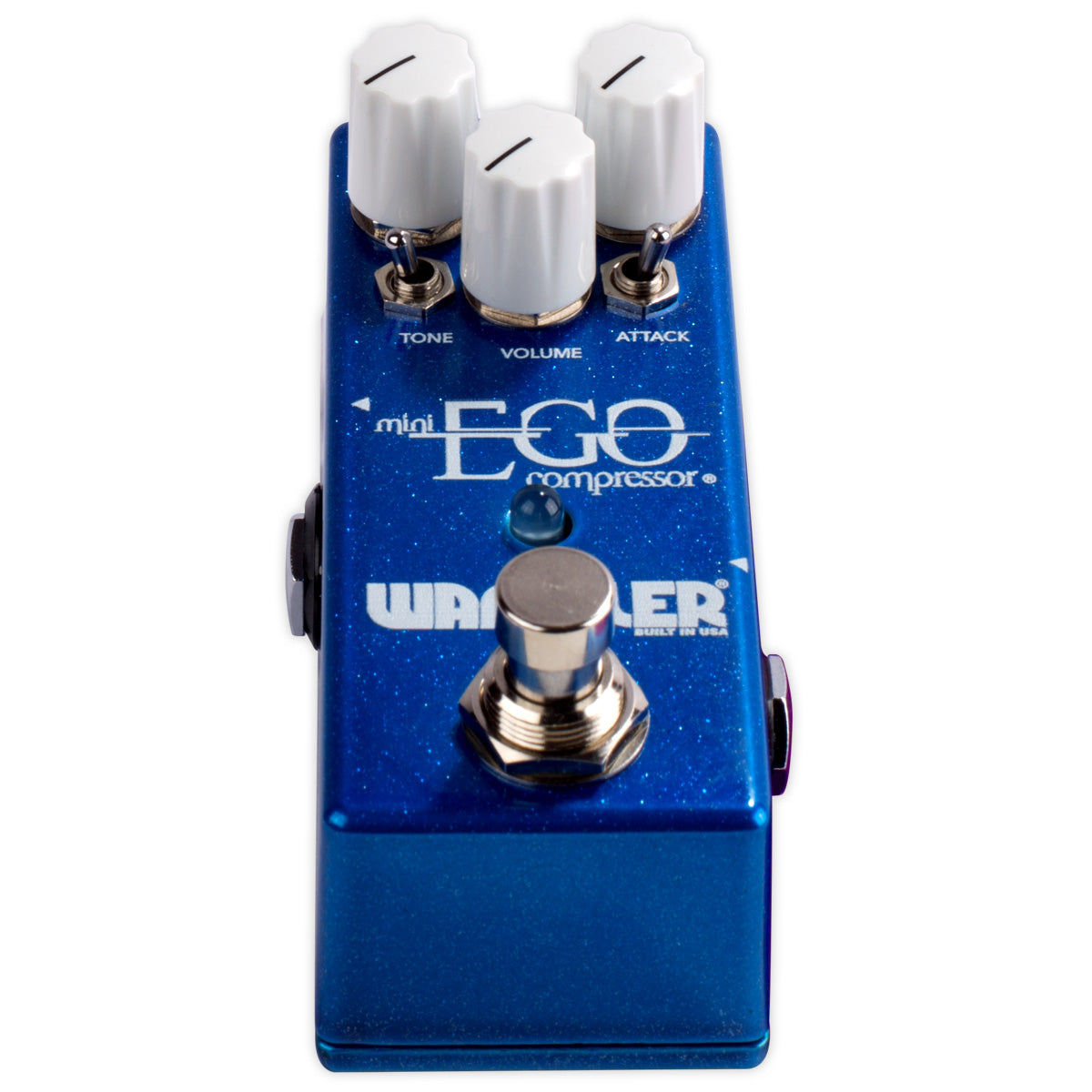 Wampler Mini Ego compressor pedal — footswitch close-up