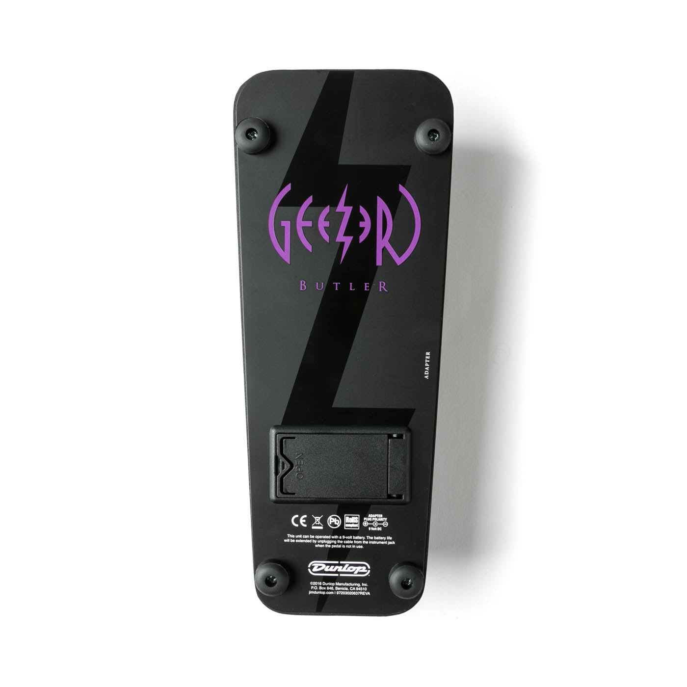 Dunlop GZR95 Geezer Butler Cry Baby Bass Wah - black, detail view