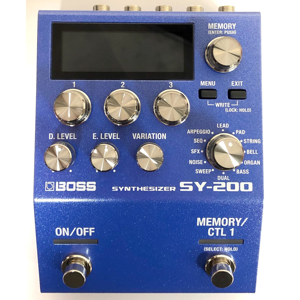 Used Boss SY-200 synthesizer pedal control panel
