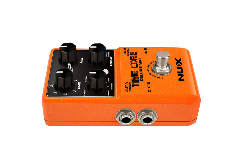NUX Time Core Deluxe MKII delay pedal - product packaging and accessories