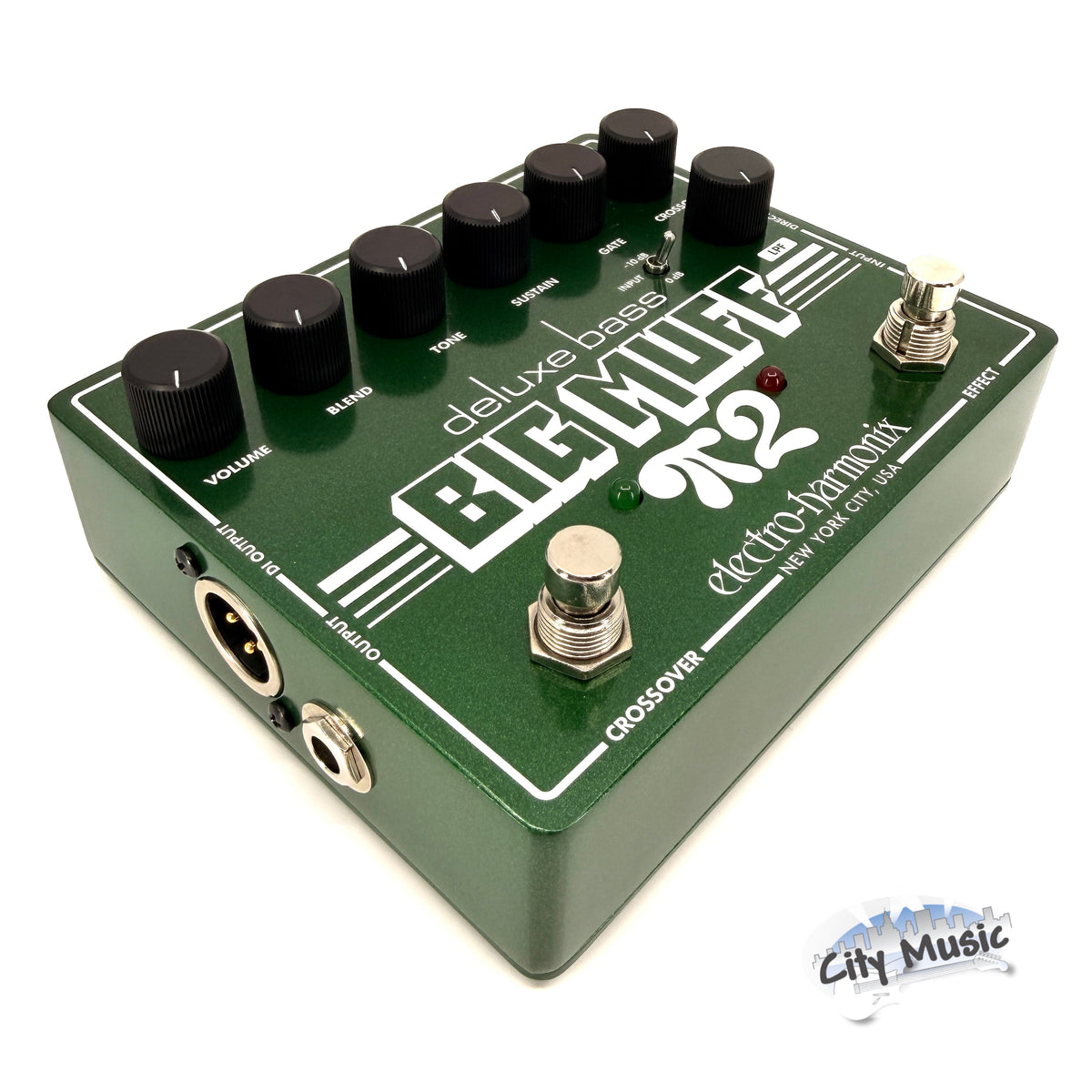Used Electro-Harmonix EHX Deluxe Bass Big Muff Pi 2 Dual Op-Amp Fuzz Guitar Pedal ♫