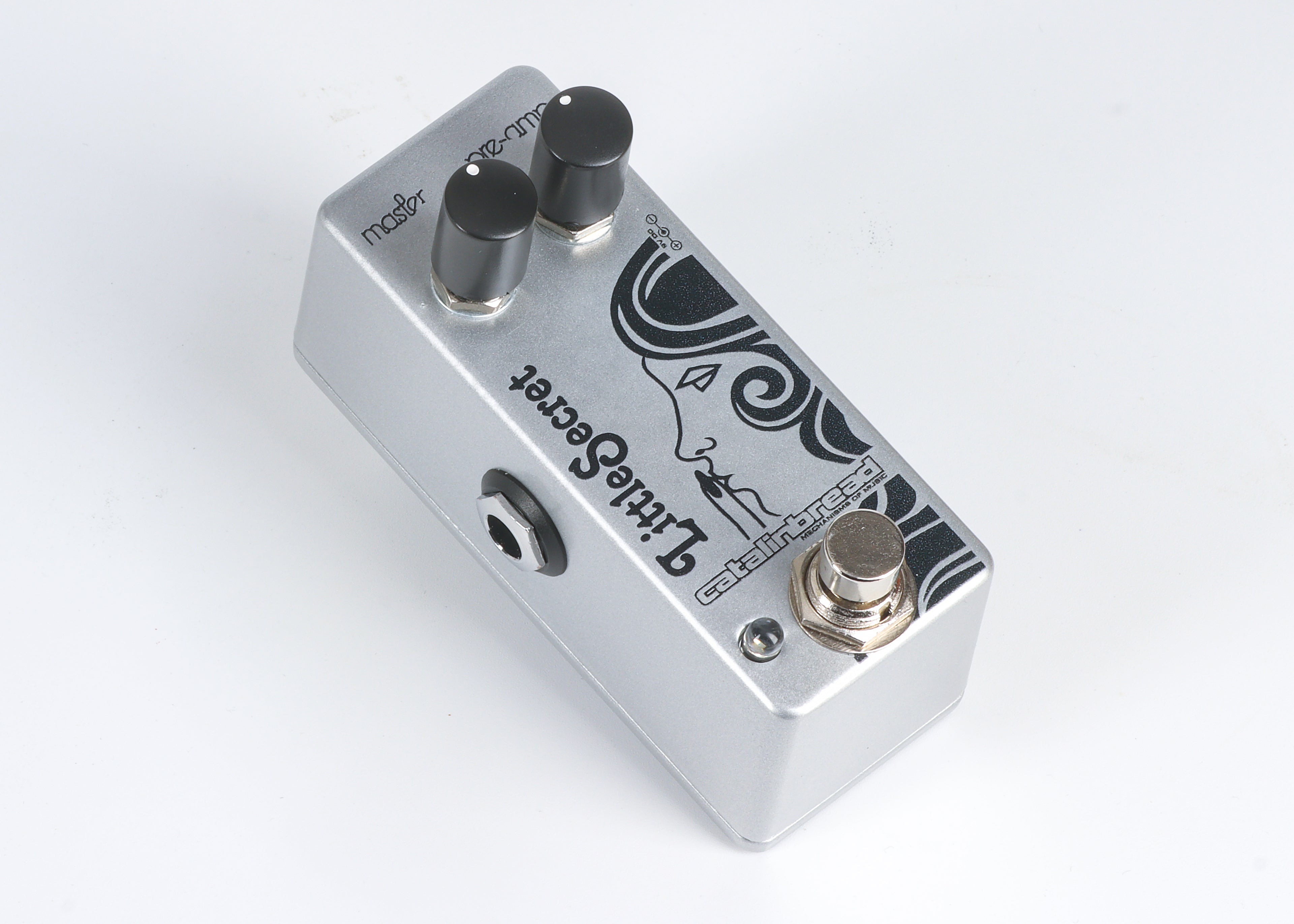 Catalinbread Little Secret Mini preamp pedal — top-down view of controls