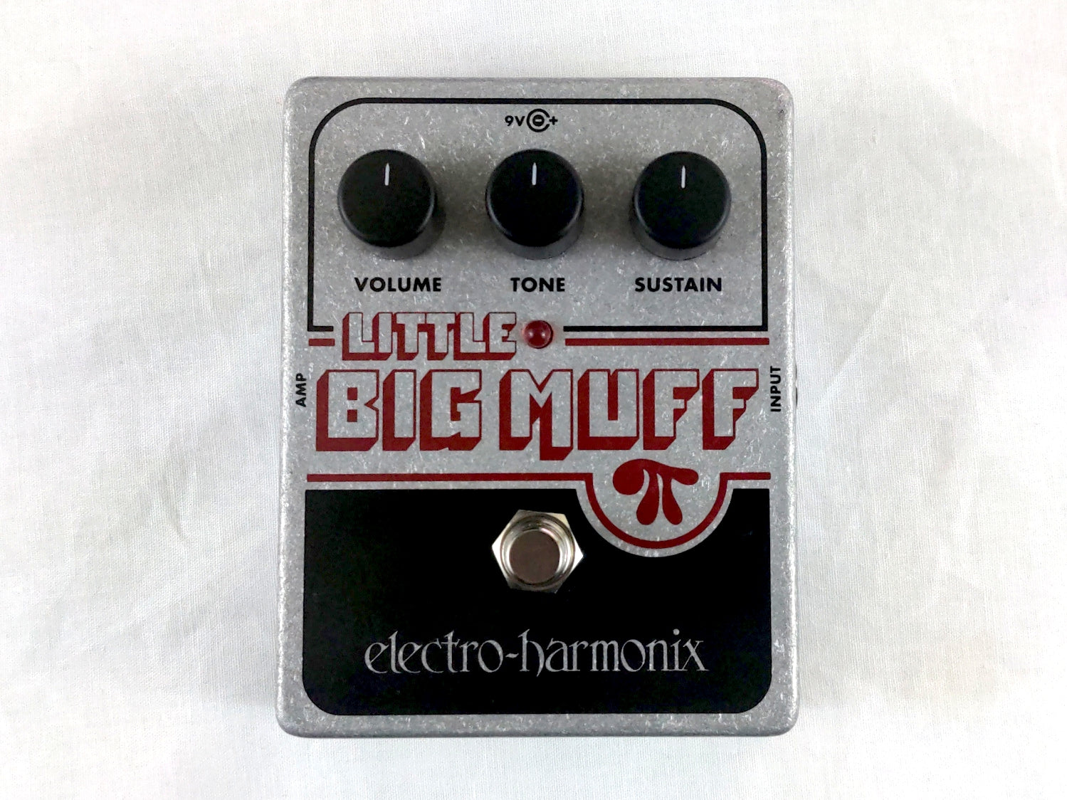 Electro-Harmonix Little Big Muff Pi fuzz pedal — angled view