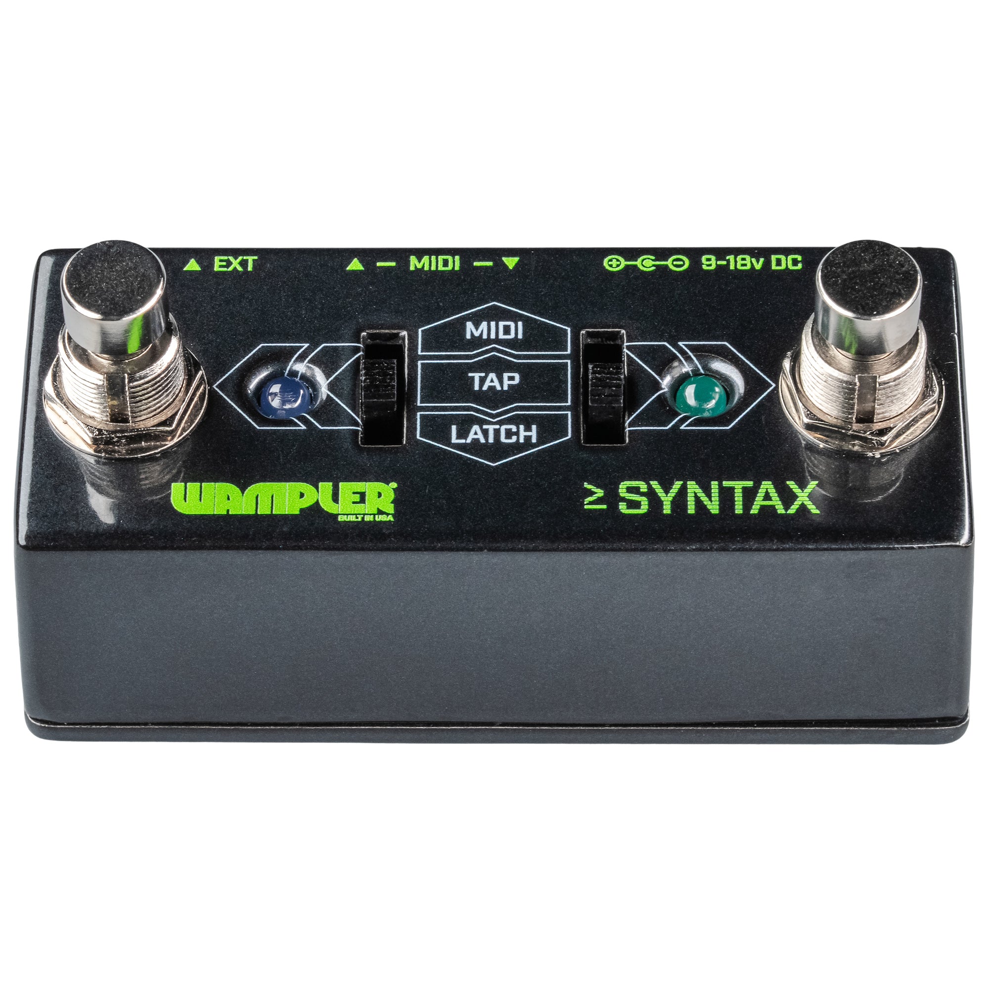 Wampler Syntax pedal - LED indicator lights detail