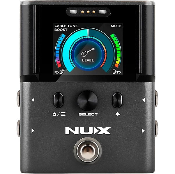 NUX B-8 wireless system — receiver pedal display front view