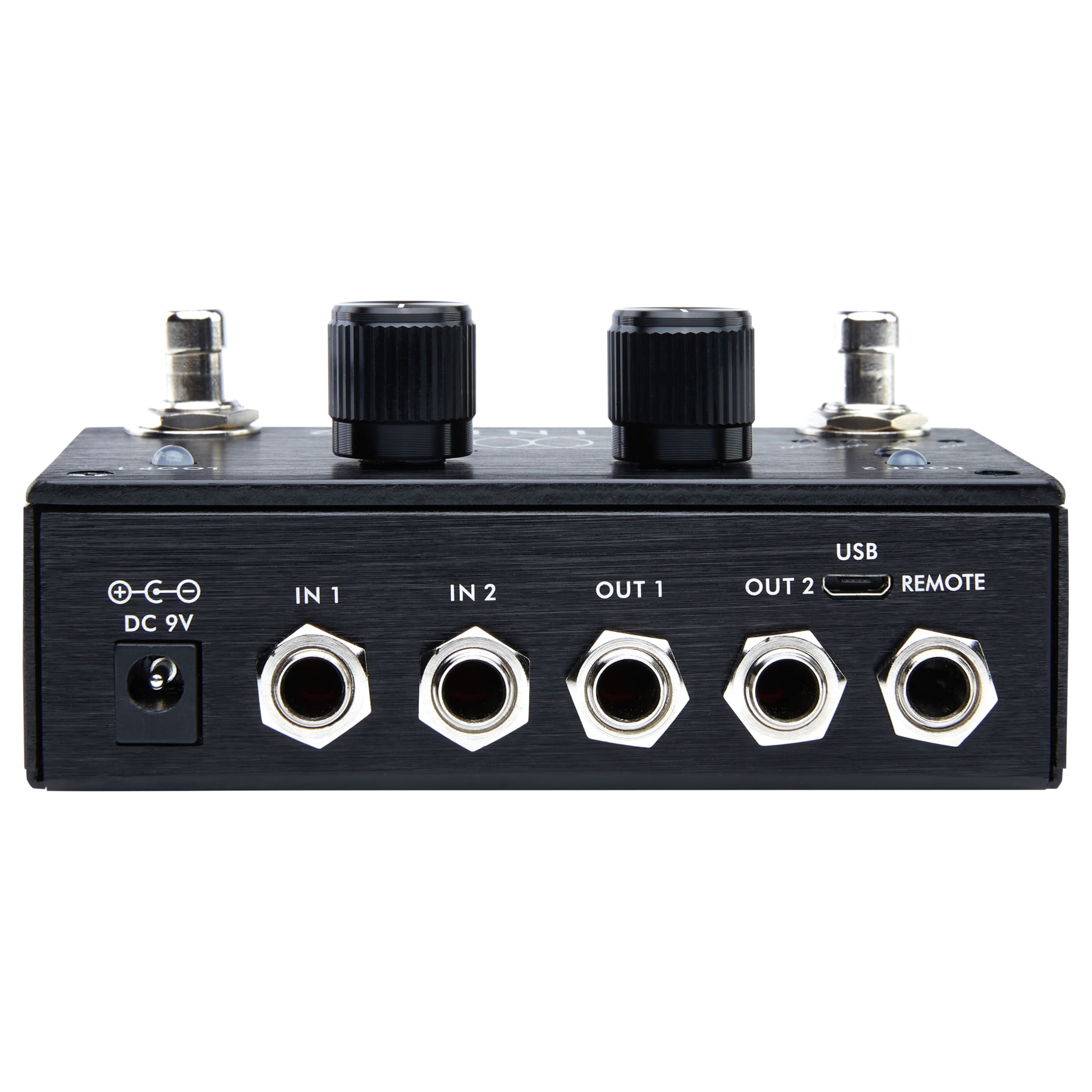 Pigtronix Infinity 2 looper pedal rear connection panel