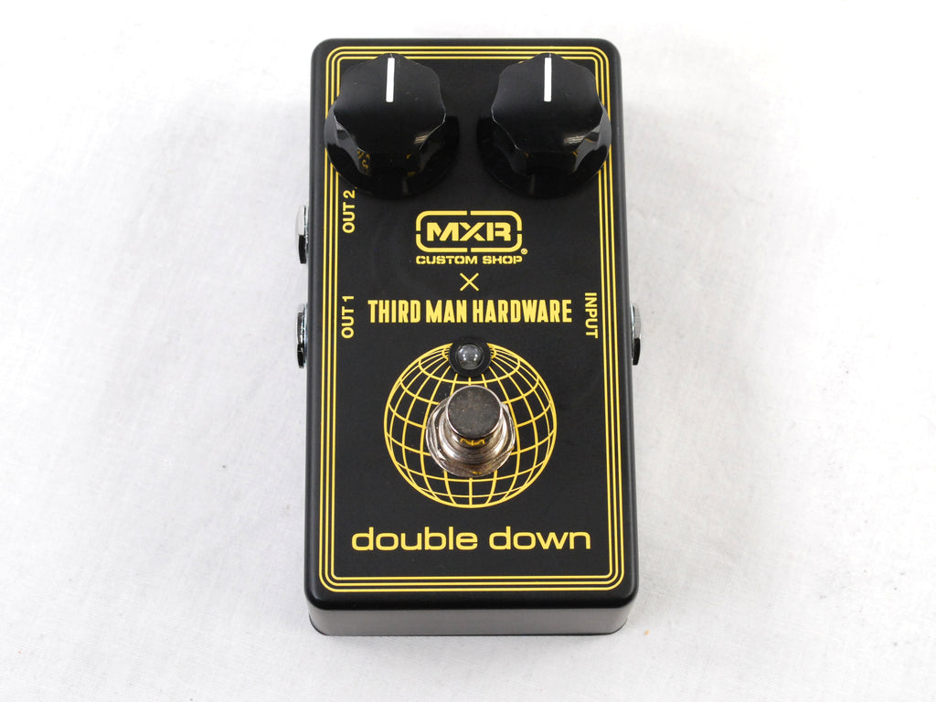 MXR CSP042 Double Down booster pedal — top view of black enclosure and controls