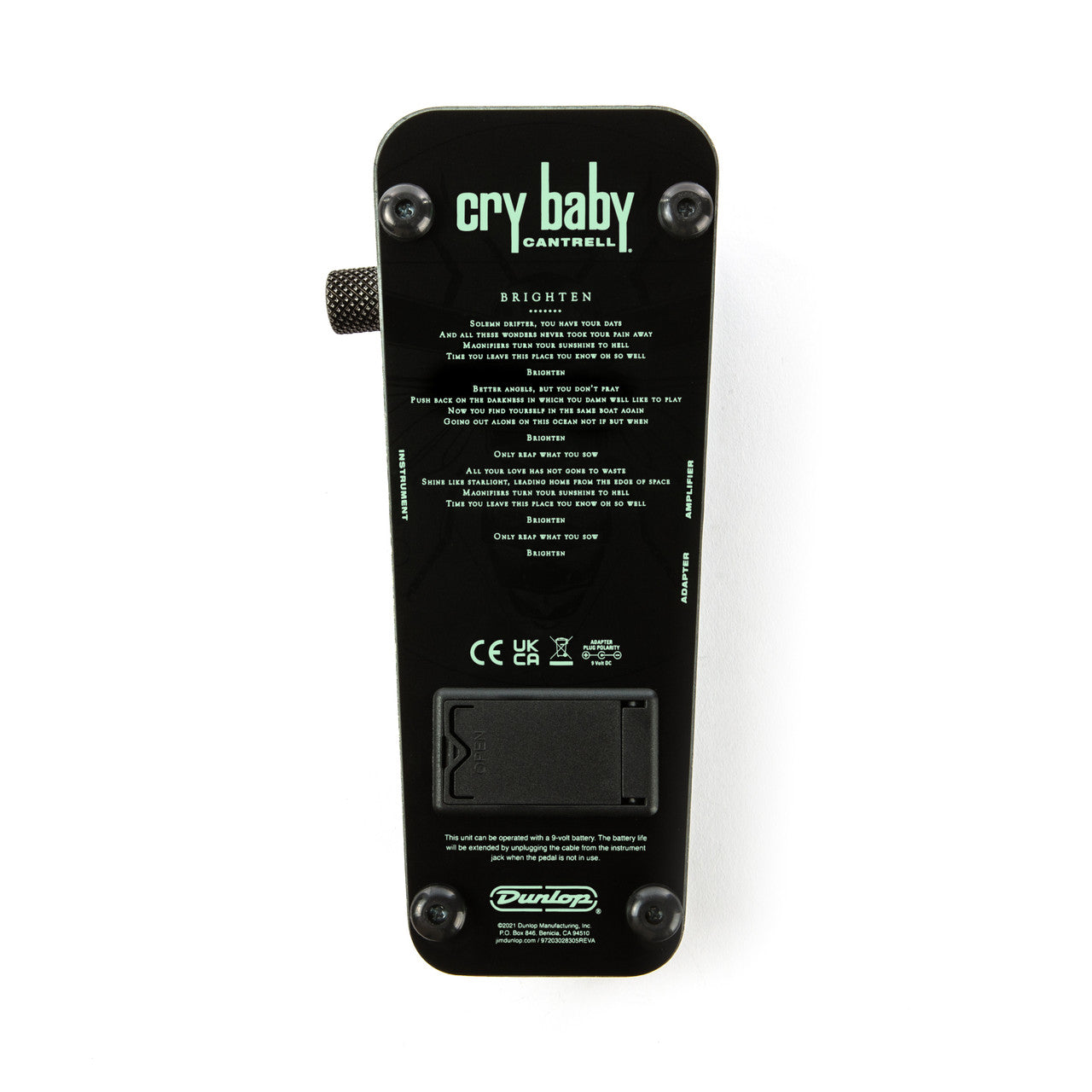 New Dunlop JC95FFS Jerry Cantrell Firefly Cry Baby Wah Guitar Effects Pedal