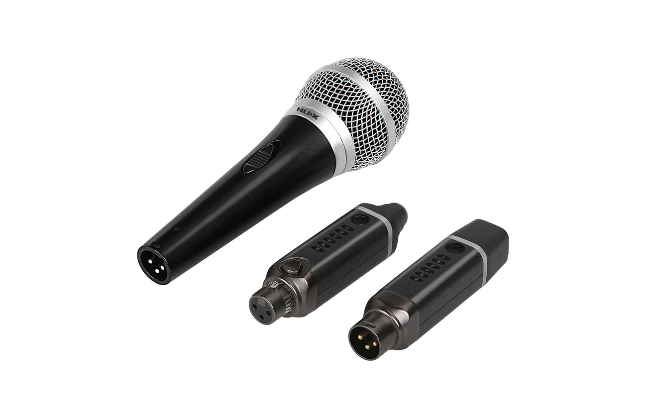 NUX B-3 Plus wireless mic system channel selection display