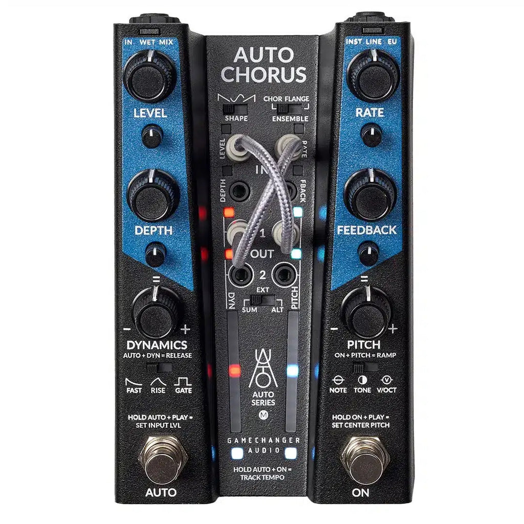 Gamechanger Audio AUTO Chorus guitar pedal — side view