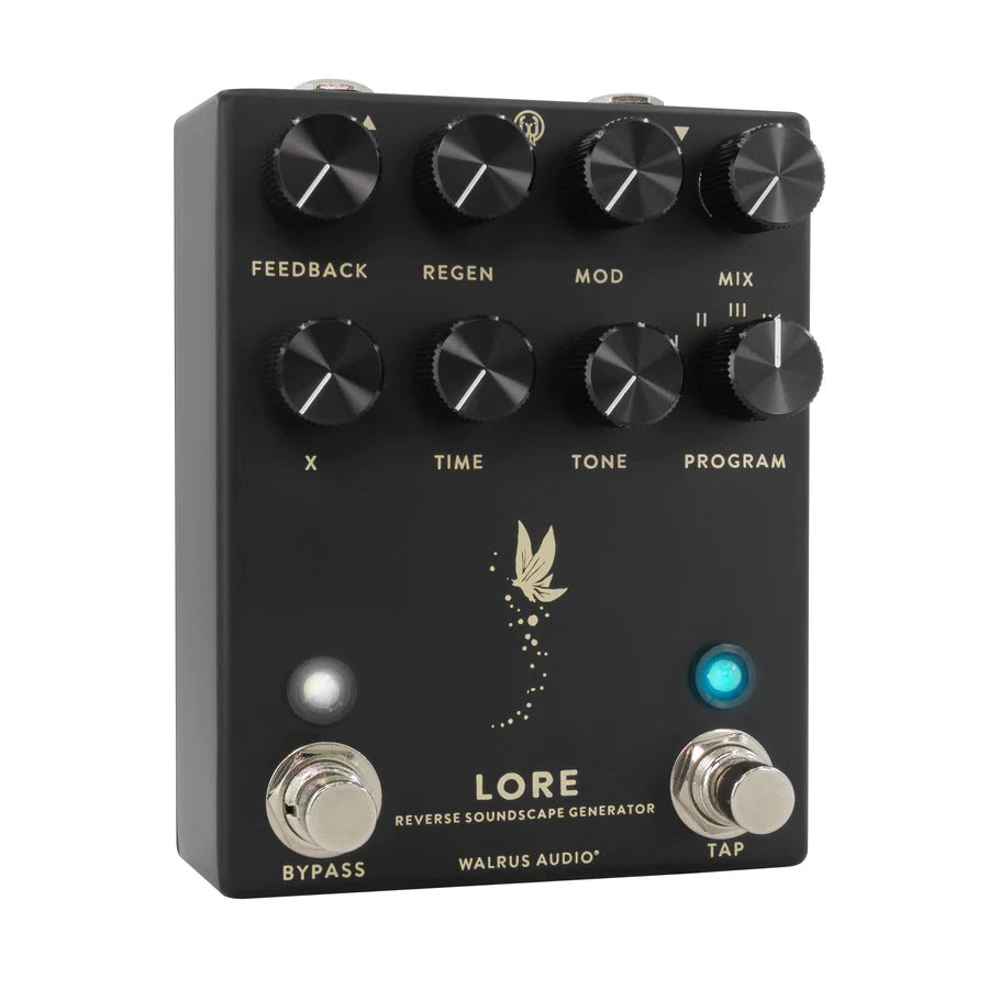 Walrus Audio Lore reverb pedal — top control panel detail