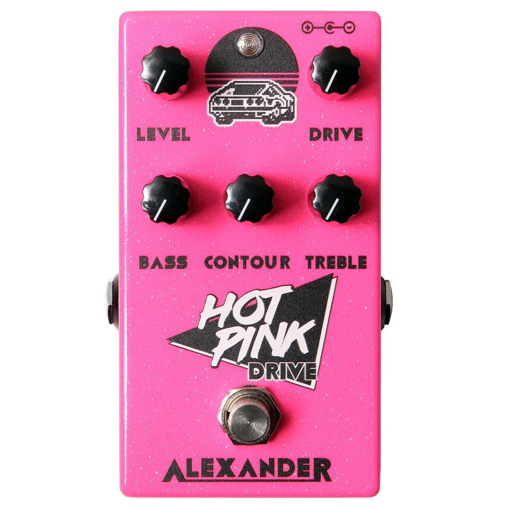 New Alexander Hot Pink Drive Overdrive Guitar Effects Pedal