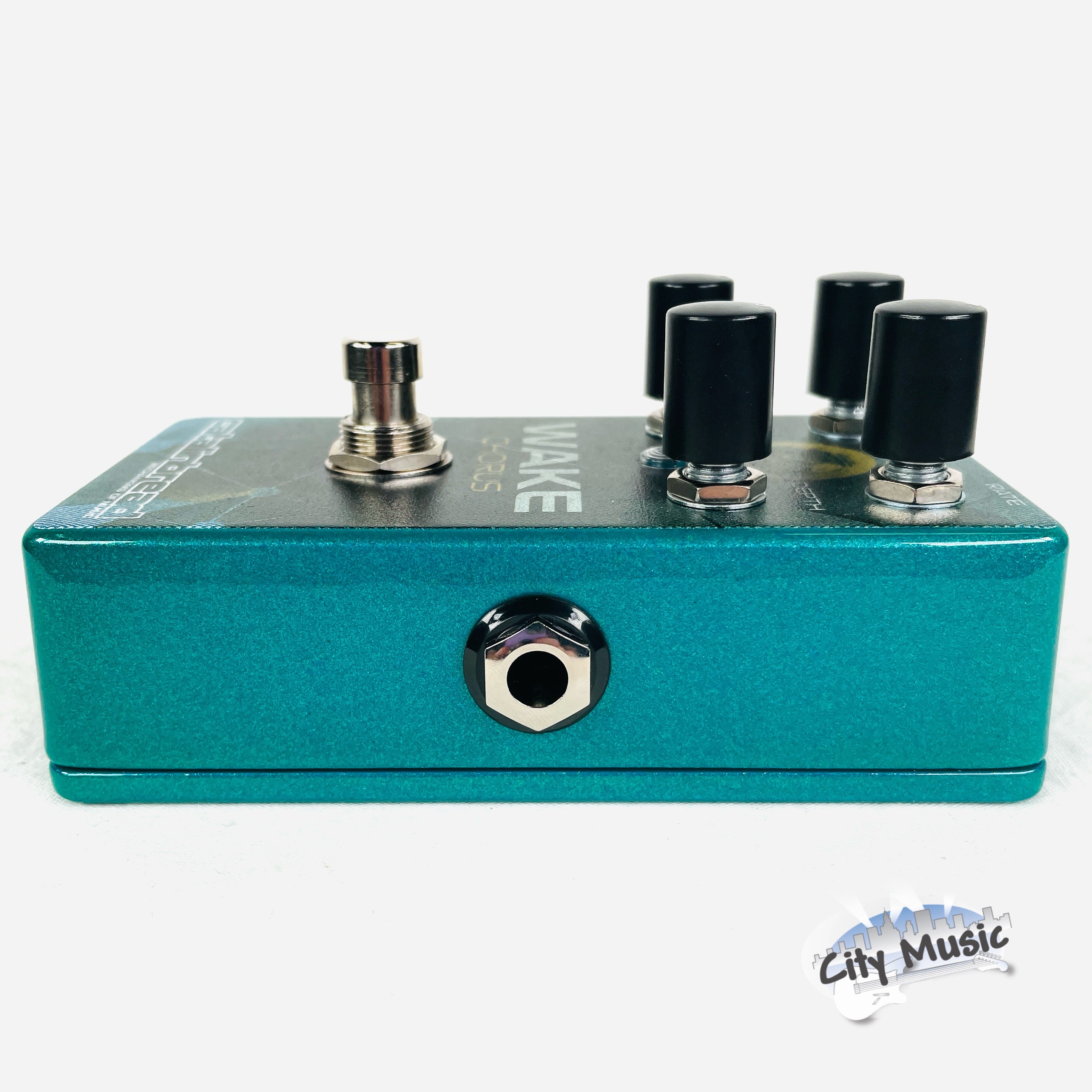 Used Catalinbread Wake Chorus Octaver pedal — bottom plate view