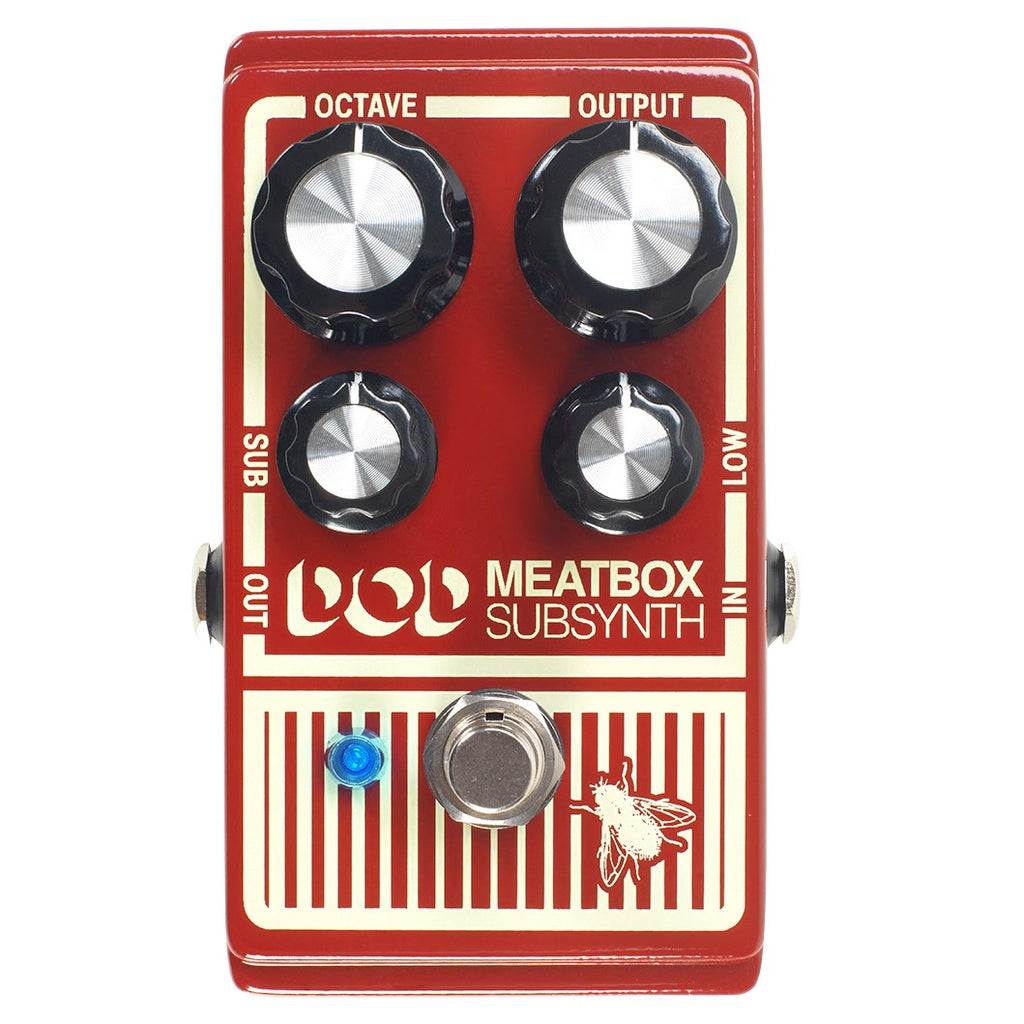 DOD Meatbox bass subharmonic synth pedal — top view