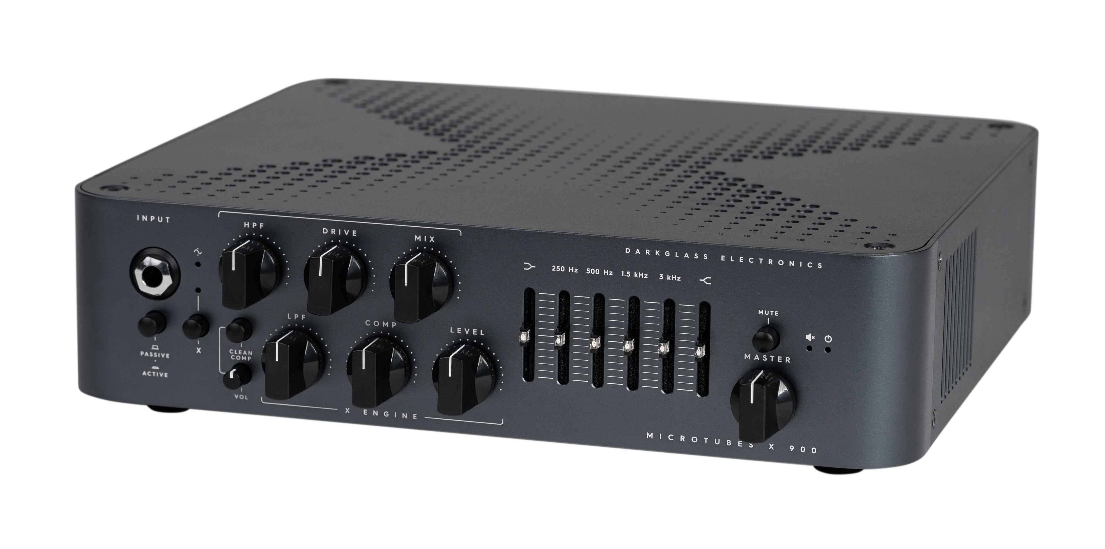 Darkglass Microtubes X 900 bass amp head - side profile