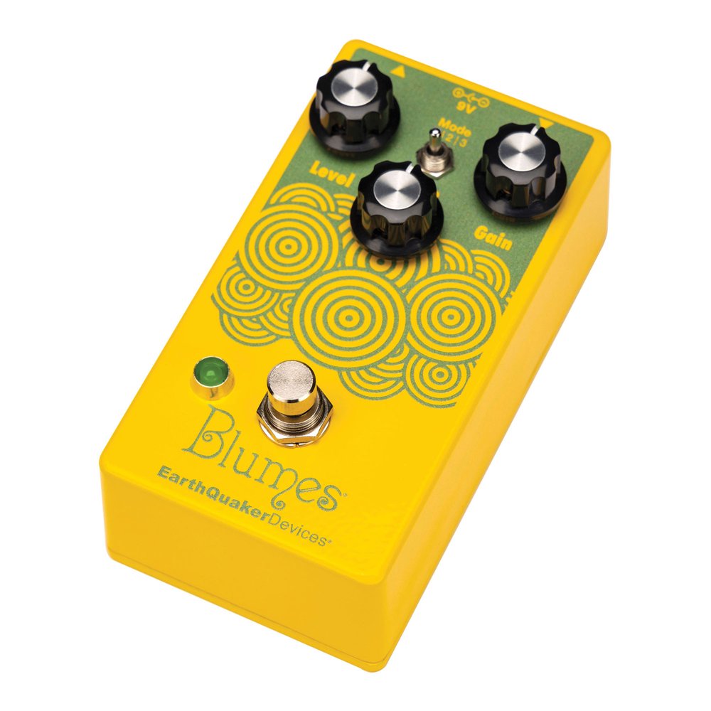 EarthQuaker Blumes bass overdrive pedal — side view